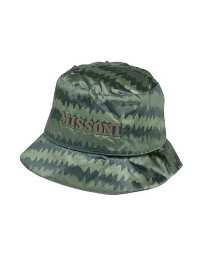 Missoni Woman Hat Military Green Size Onesize Polyamide