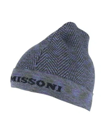 Missoni Woman Hat Slate Blue Size Onesize Wool