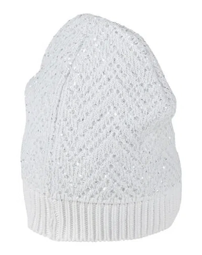 Missoni Woman Hat White Size Onesize Cotton, Polyamide, Polyester