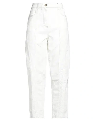 Missoni Woman Jeans White Size 8 Cotton, Elastane