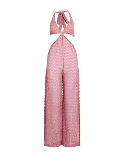 Missoni Woman Jumpsuit Antique Rose Size 10 Polyester, Polyamide In Pink
