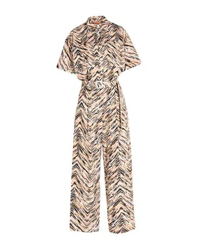 Missoni Woman Jumpsuit Camel Size 8 Cotton In Pink