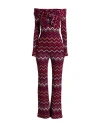 Missoni Chevron Knit Flare Pull-on Trousers In Purple
