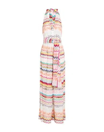 Missoni Woman Jumpsuit Pink Size 12 Viscose In Multi