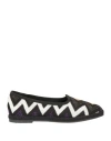 Missoni Woman Loafers Black Size 8 Textile Fibers In Black