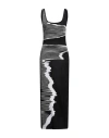 Missoni Woman Maxi Dress Black Size 8 Viscose, Polyester, Polyamide
