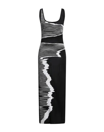 Missoni Woman Maxi Dress Black Size 8 Viscose, Polyester, Polyamide