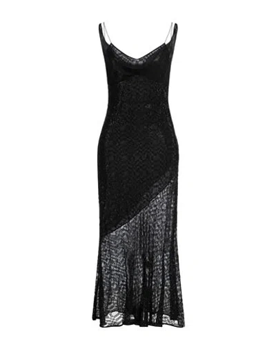Missoni Woman Maxi Dress Black Size 8 Silk