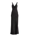 Missoni Woman Maxi Dress Black Size 8 Viscose, Cupro In Black