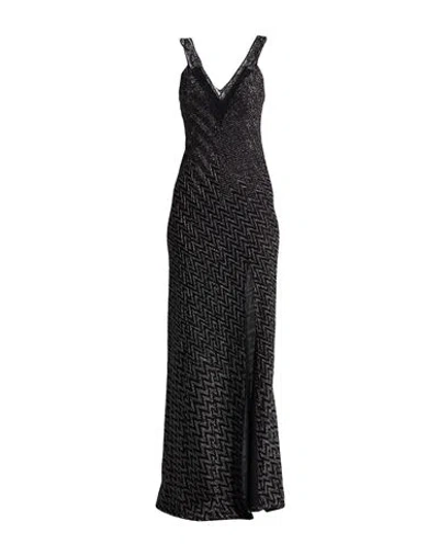 Missoni Woman Maxi Dress Black Size 8 Viscose, Cupro