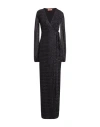 Missoni Wrap Maxi Dress In Black