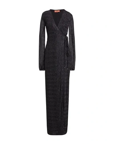 Missoni Wrap Maxi Dress In Black