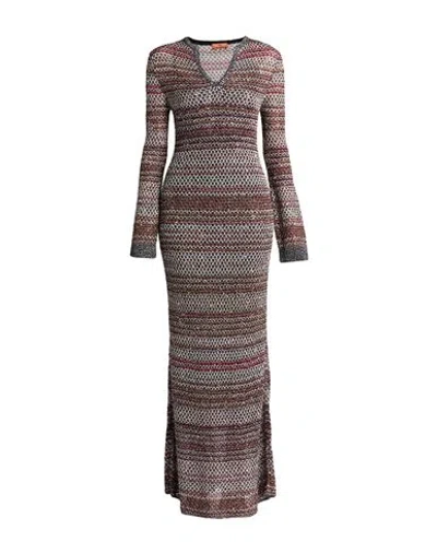 Missoni Woman Maxi Dress Black Size L Viscose, Polyamide, Polyester, Metallic Fiber