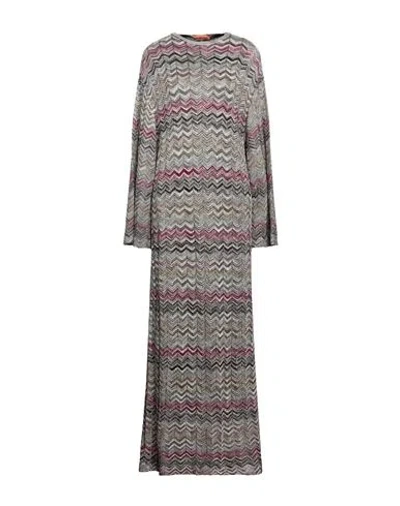 Missoni Woman Maxi Dress Black Size L Cupro, Polyester, Viscose