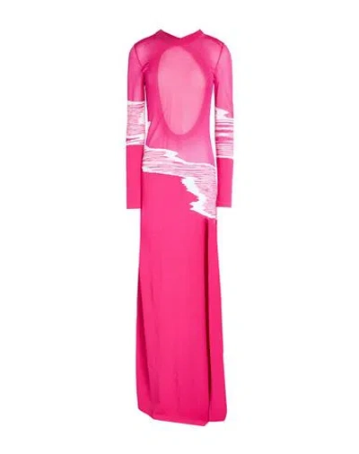 Missoni Intarsia Maxi Dress In Pink