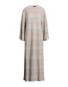 Missoni Woman Maxi Dress Ivory Size M Cupro, Polyester, Viscose In White