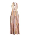 Missoni Woman Maxi Dress Light Pink Size 8 Cotton, Silk