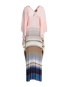 Missoni Multi-striped Maxi Beach Dress In Pink