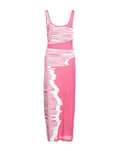 Missoni Woman Maxi Dress Magenta Size 8 Viscose, Polyester, Polyamide