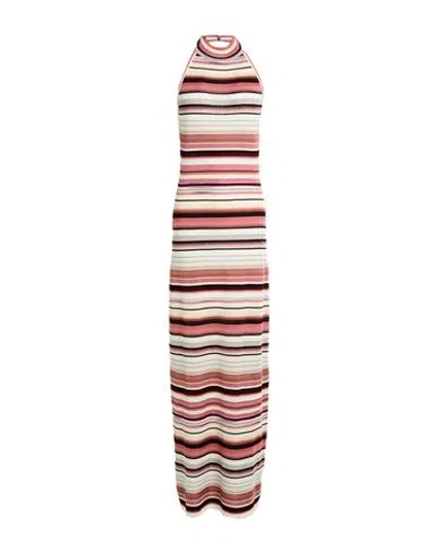 Missoni Woman Maxi Dress Pink Size 2 Viscose, Wool, Metal Fiber