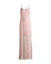 Missoni Woman Maxi Dress Pink Size 6 Viscose, Polyamide, Polyester, Cupro