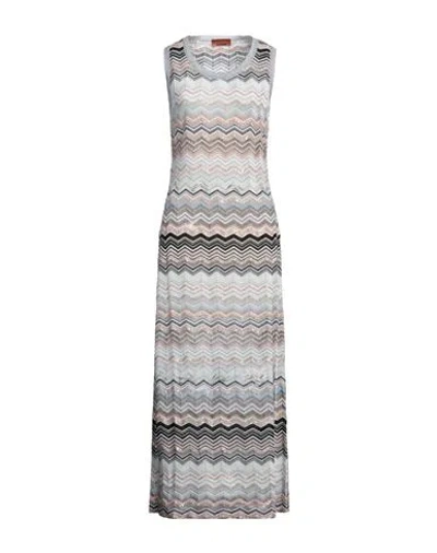 Missoni Woman Maxi Dress Sand Size 10 Viscose, Polyamide, Cotton, Metallic Fiber, Polyester In Multi