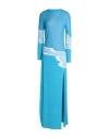 Missoni Woman Maxi Dress Turquoise Size 8 Viscose, Polyester, Polyamide In Blue