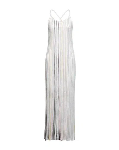 Missoni Woman Maxi Dress White Size 10 Viscose, Polyamide, Polyester, Cupro