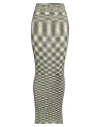 Missoni Woman Maxi Skirt Acid Green Size 6 Viscose, Elastane, Polyamide In Green