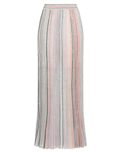 Missoni Woman Maxi Skirt Pink Size 10 Viscose, Metallic Fiber, Polyamide, Polyester