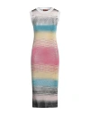 Missoni Space Dyed Viscose Midi Dress In Blue