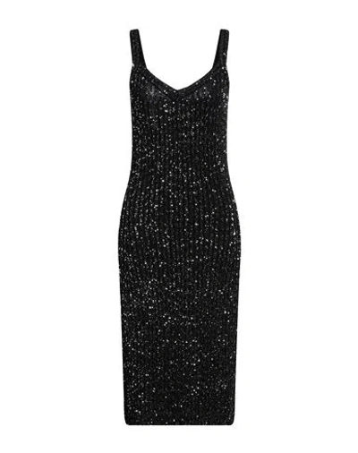 Missoni Sequin-embellished Ribbed Dress In 黑色