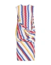 Missoni Zigzag Pattern Sleeveless Draped Back Dress In Multi