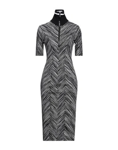 Missoni Woman Midi Dress Black Size 10 Cotton, Polyester, Polyamide