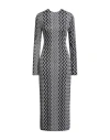 Missoni Woman Midi Dress Black Size 8 Wool, Viscose