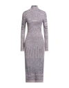 Missoni Woman Midi Dress Lilac Size 6 Wool