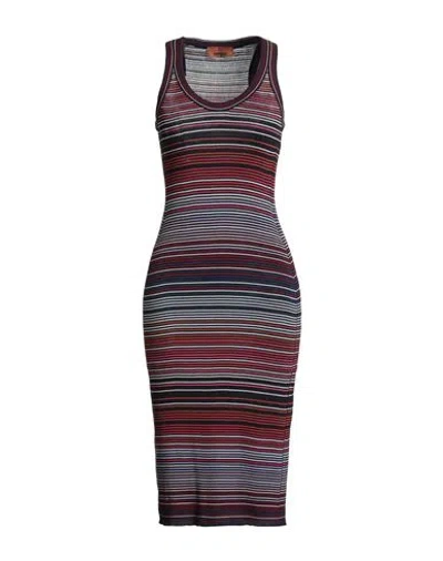 Missoni Woman Midi Dress Midnight Blue Size 8 Cotton, Viscose