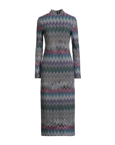 MISSONI MISSONI WOMAN MIDI DRESS PINK SIZE 10 WOOL