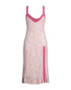 Missoni Woman Midi Dress Pink Size 8 Viscose