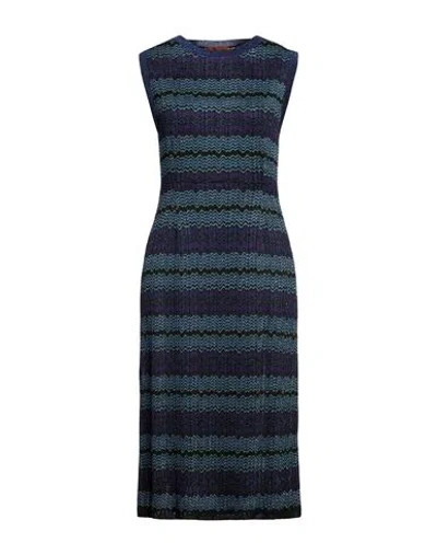 Missoni Woman Midi Dress Purple Size 6 Silk, Elastane