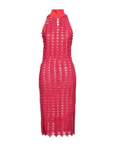 Missoni Woman Midi Dress Red Size 6 Viscose