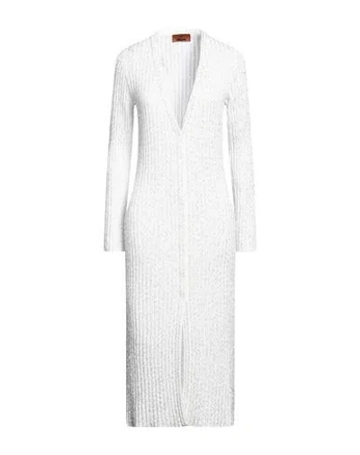 Missoni Woman Cardigan White Size 2 Viscose, Polyamide, Polyester In White