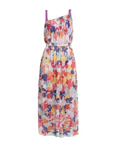 Missoni Woman Midi Dress White Size 4 Polyester