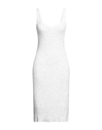 Missoni Woman Midi Dress White Size 8 Viscose, Polyamide, Polyester