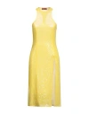Missoni Woman Midi Dress Yellow Size 6 Silk, Polyester