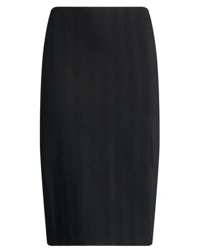 Missoni Woman Midi Skirt Black Size 10 Cotton, Viscose, Elastane