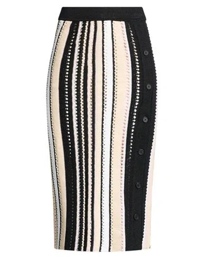 Missoni Woman Midi Skirt Black Size 10 Viscose, Cotton, Polyamide, Polyester, Elastane