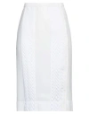 Missoni Woman Midi Skirt Ivory Size 6 Silk, Cotton, Viscose In White