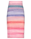 Missoni Wool Blend Skirt With Iconic Pattern In Purple