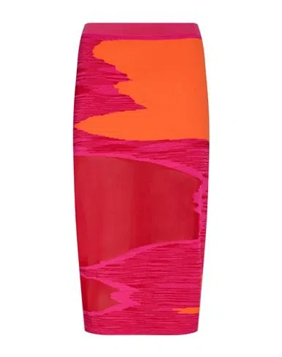 Missoni Woman Midi Skirt Red Size 2 Viscose, Polyester, Polyamide